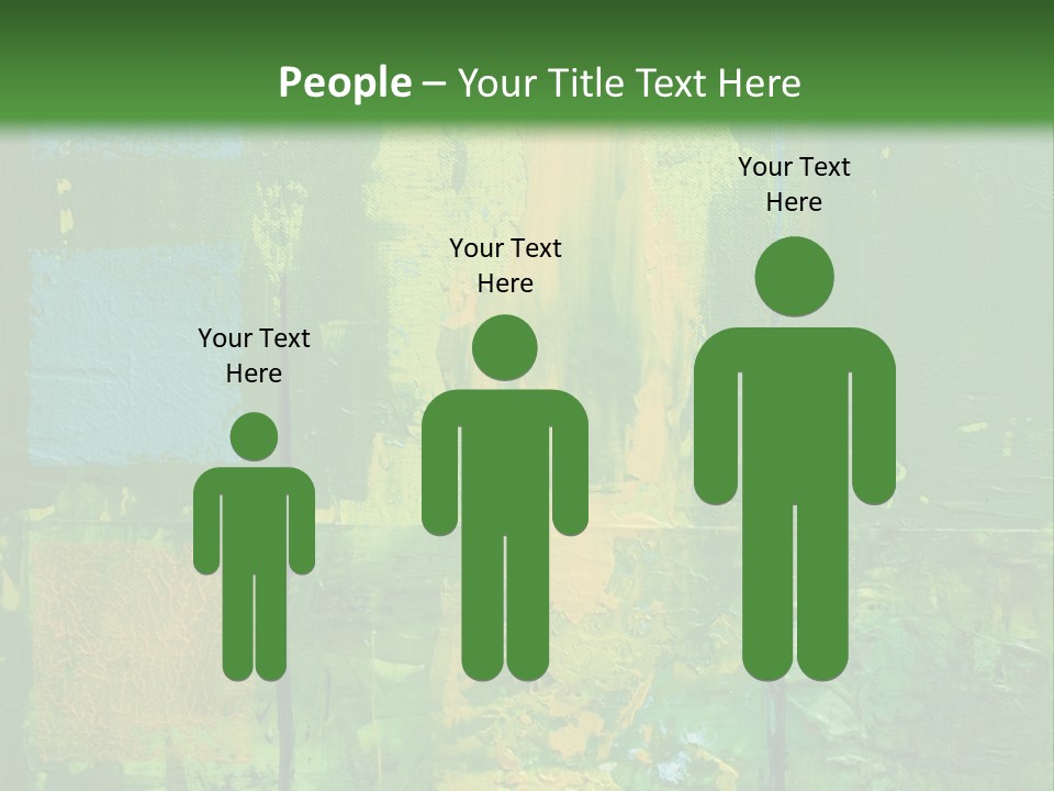 Turquoise Texture Illustration PowerPoint Template