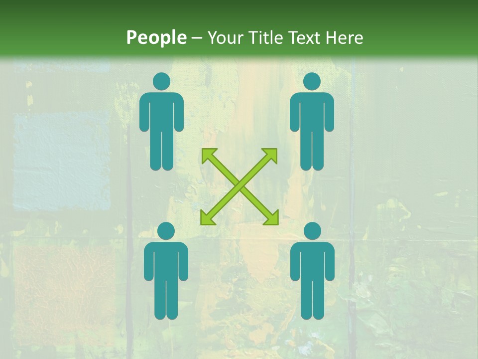 Turquoise Texture Illustration PowerPoint Template