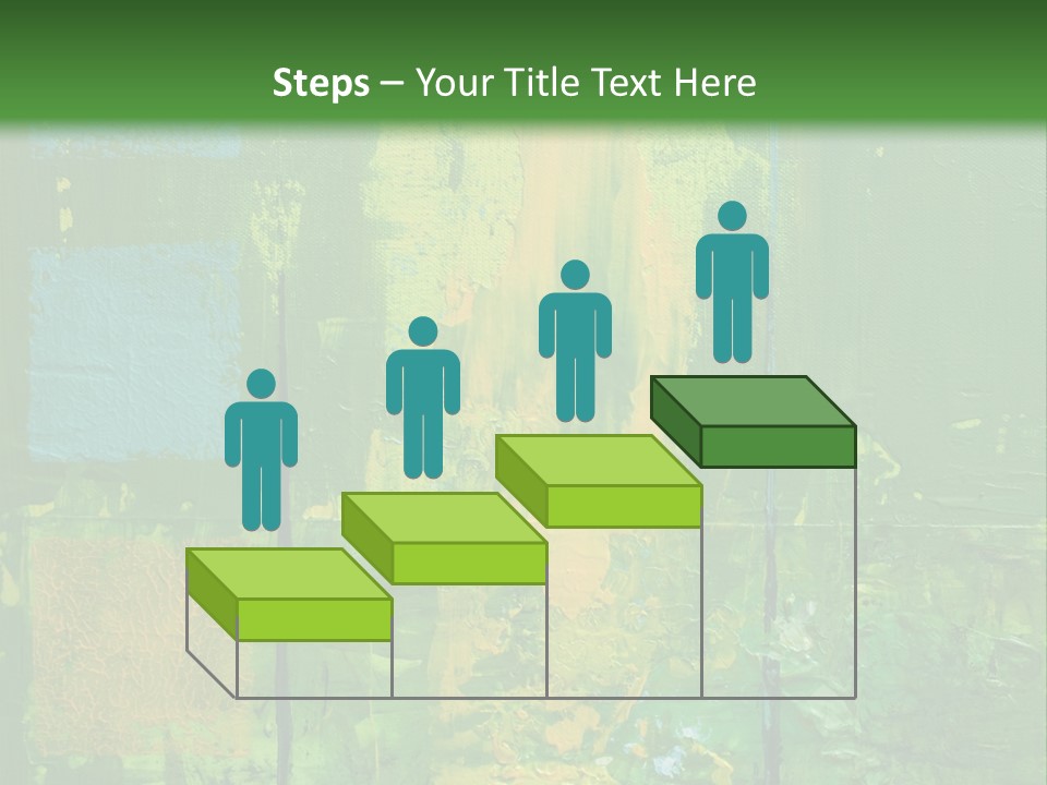 Turquoise Texture Illustration PowerPoint Template