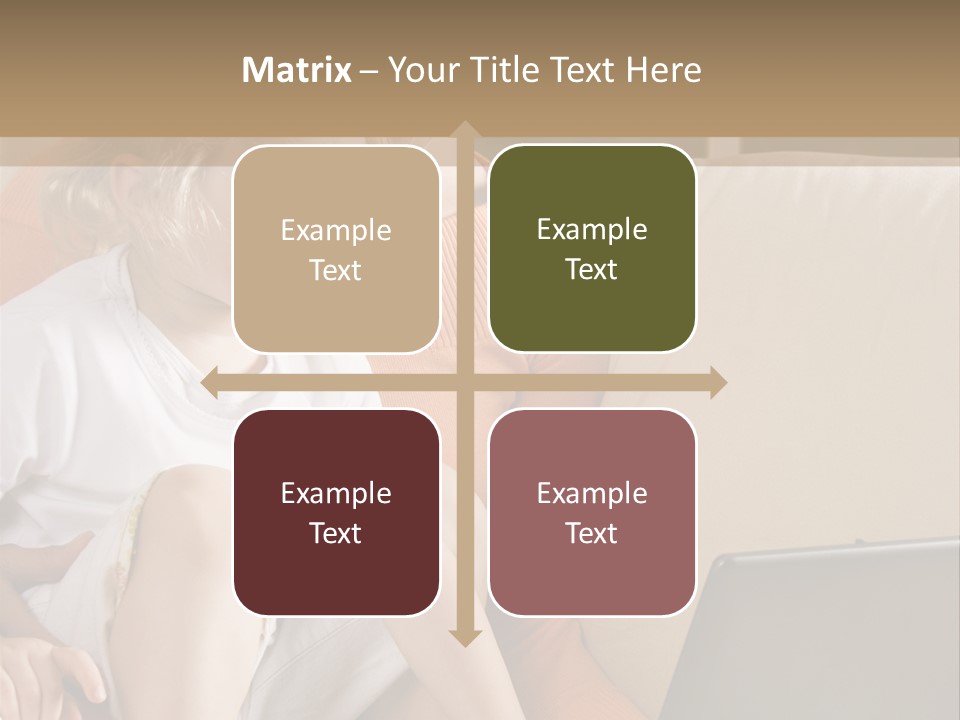 Computers Computer House PowerPoint Template