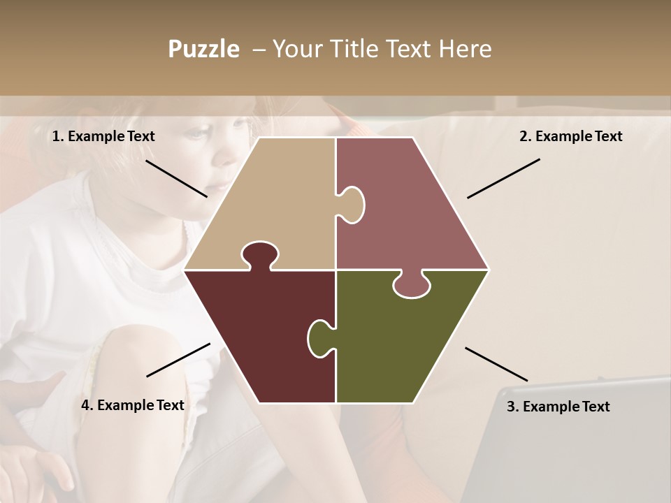 Computers Computer House PowerPoint Template