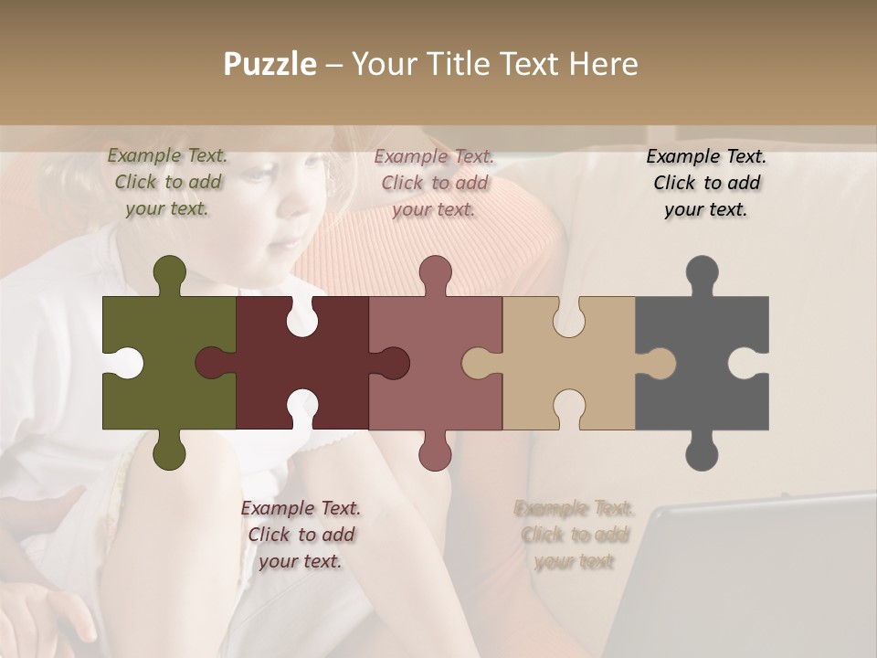 Computers Computer House PowerPoint Template