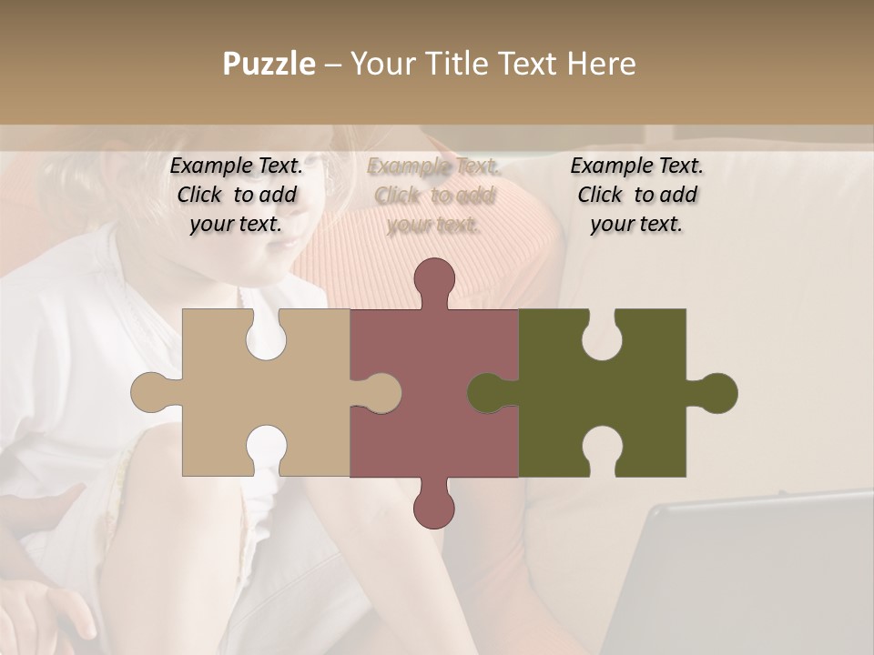 Computers Computer House PowerPoint Template