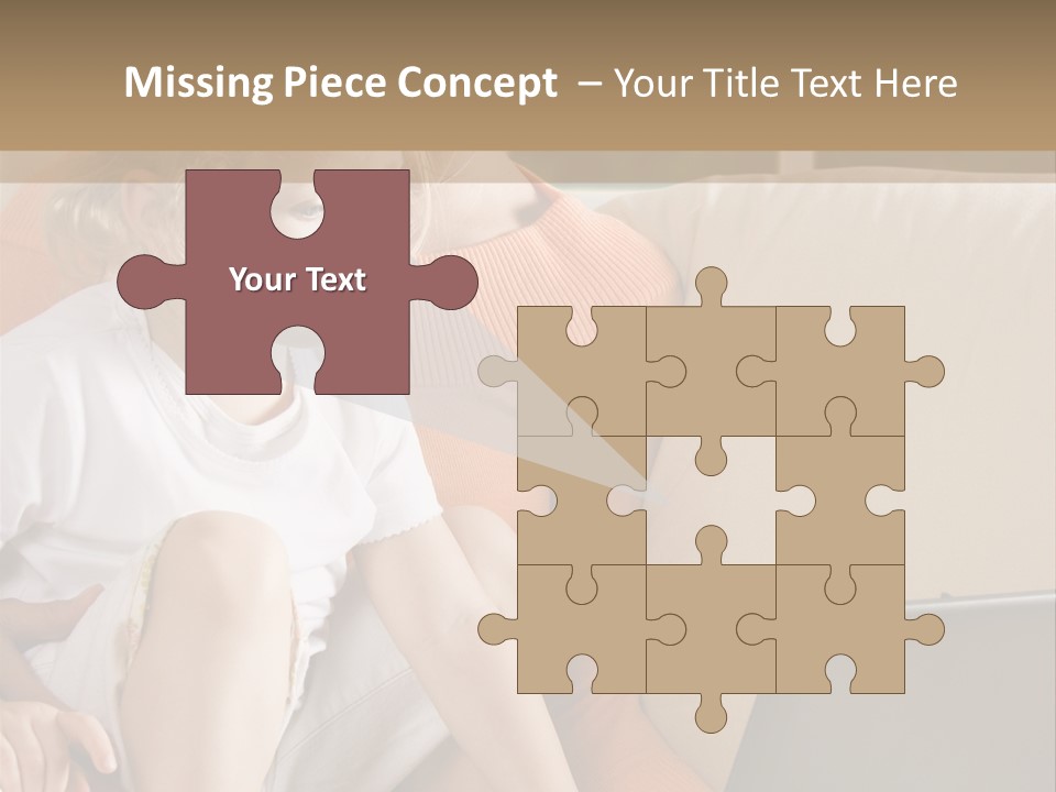 Computers Computer House PowerPoint Template