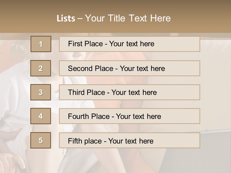 Computers Computer House PowerPoint Template