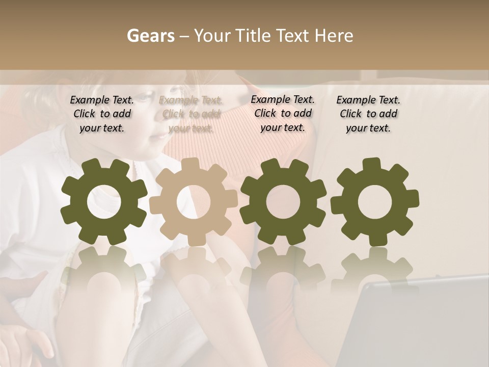 Computers Computer House PowerPoint Template