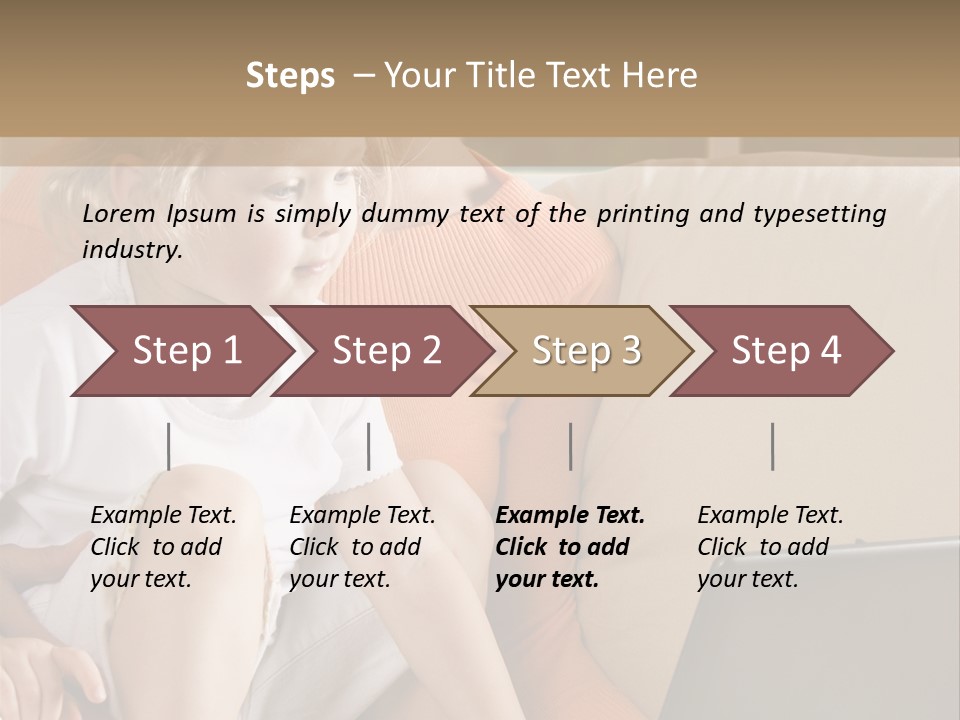 Computers Computer House PowerPoint Template