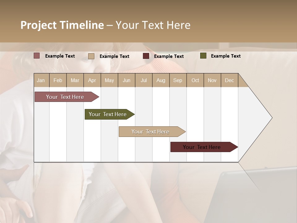 Computers Computer House PowerPoint Template