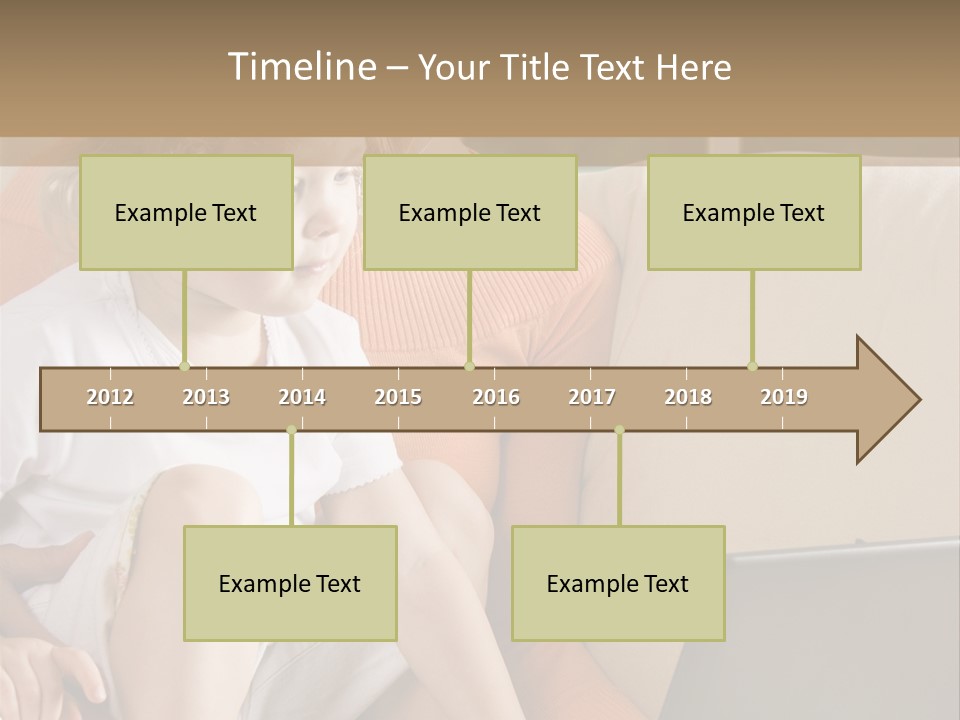 Computers Computer House PowerPoint Template