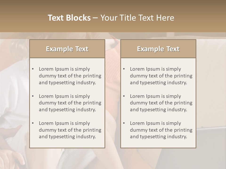 Computers Computer House PowerPoint Template