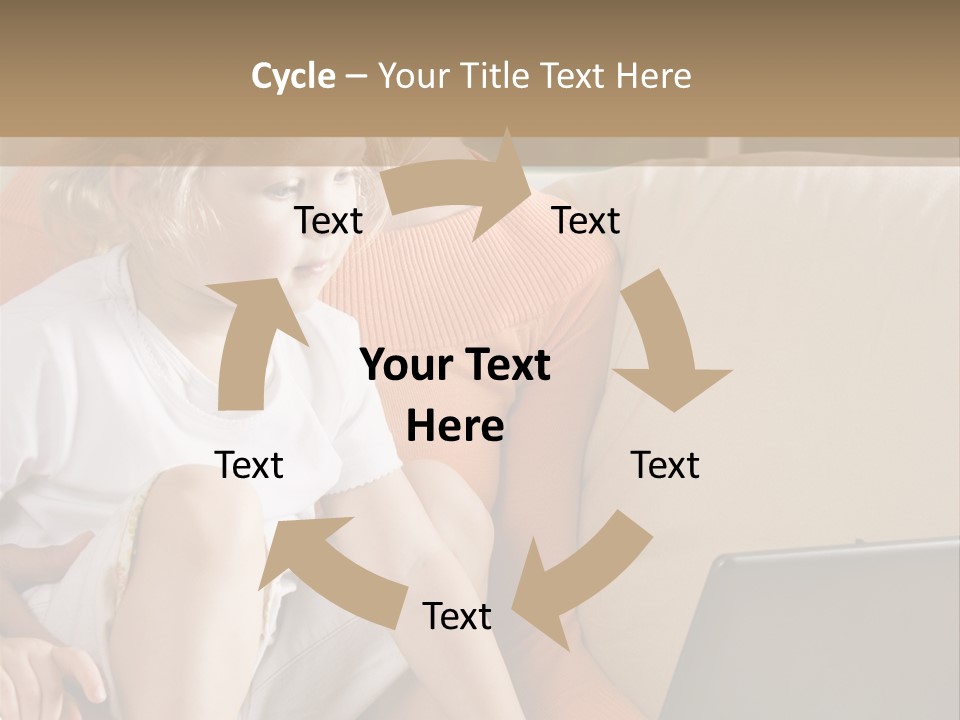 Computers Computer House PowerPoint Template
