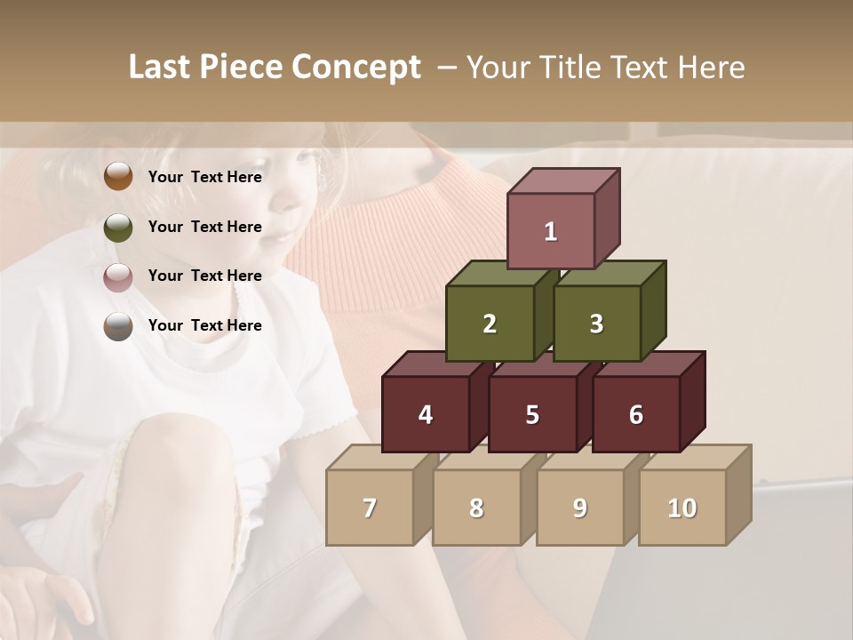 Computers Computer House PowerPoint Template