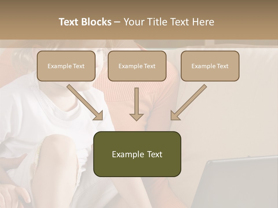 Computers Computer House PowerPoint Template