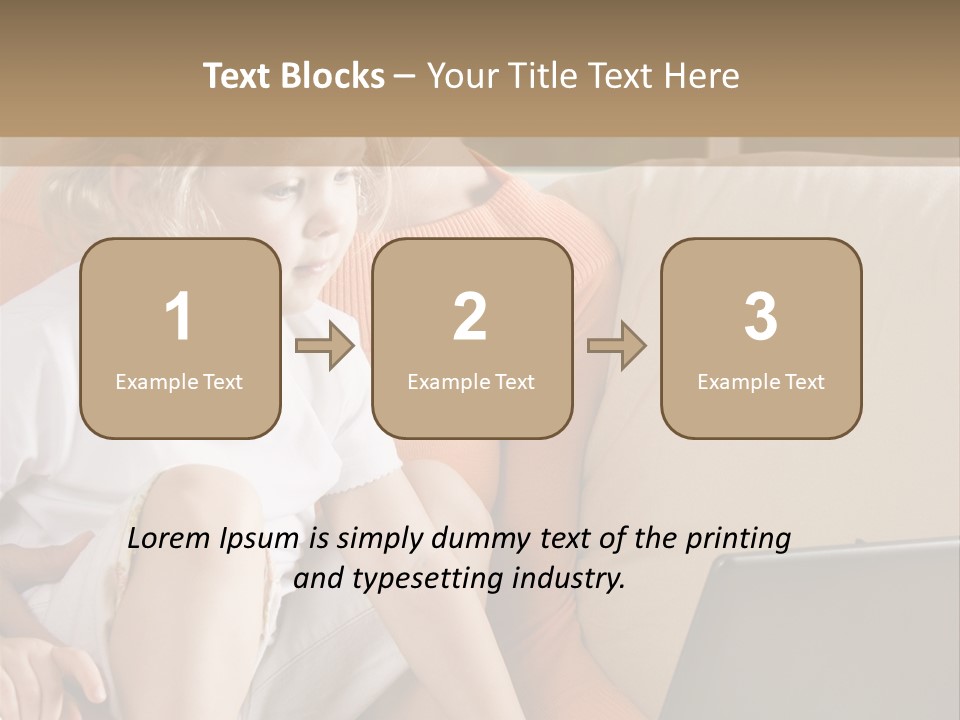 Computers Computer House PowerPoint Template