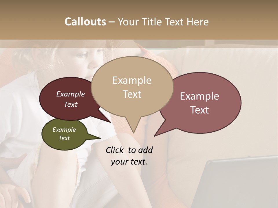 Computers Computer House PowerPoint Template