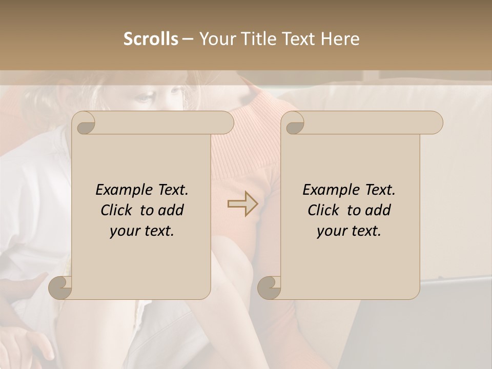 Computers Computer House PowerPoint Template