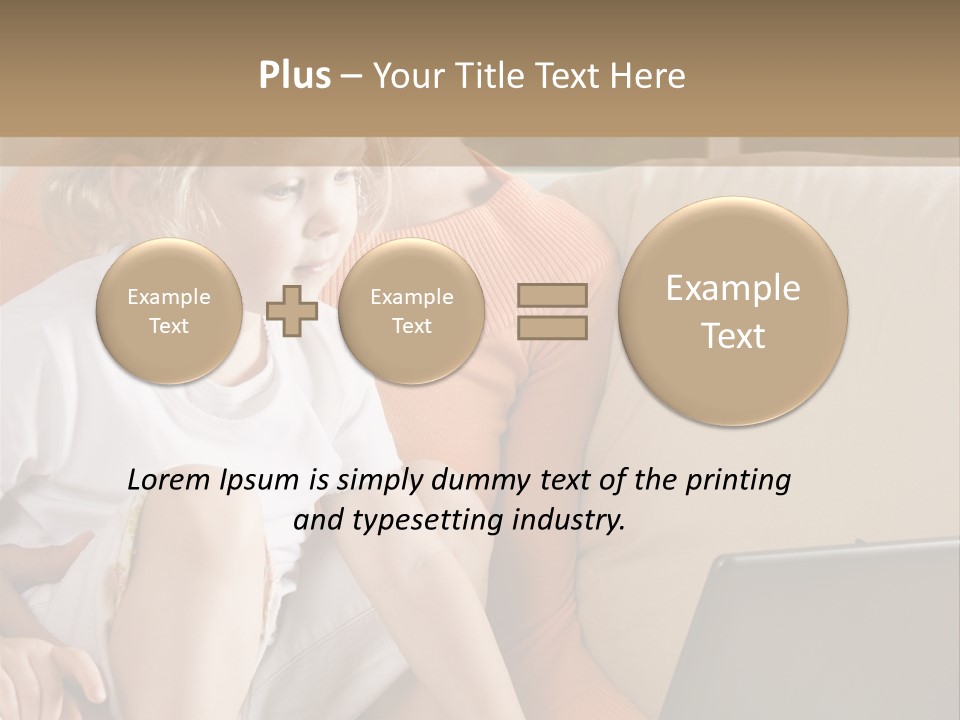 Computers Computer House PowerPoint Template