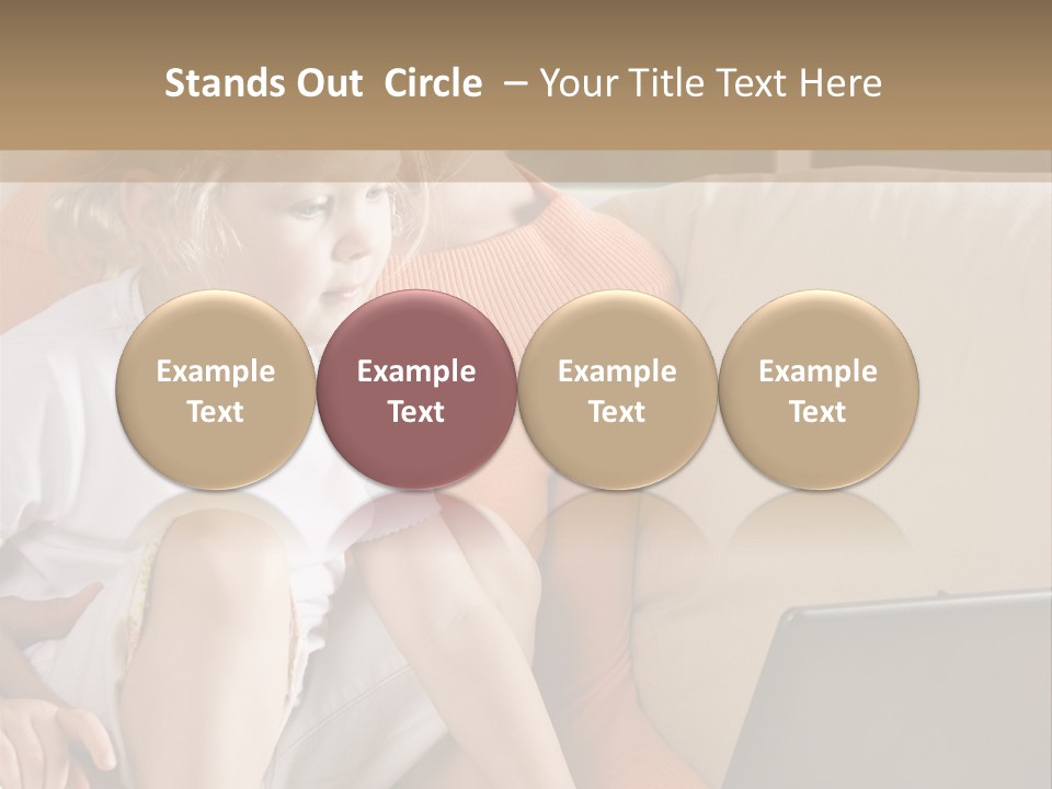 Computers Computer House PowerPoint Template