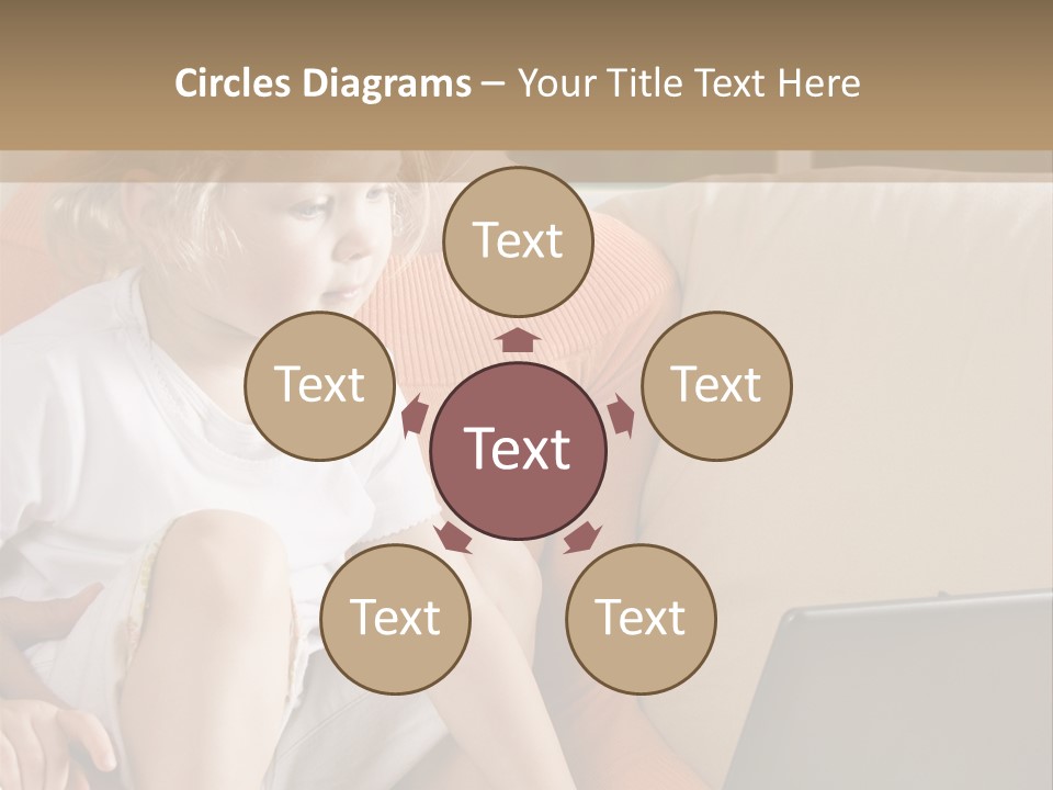 Computers Computer House PowerPoint Template