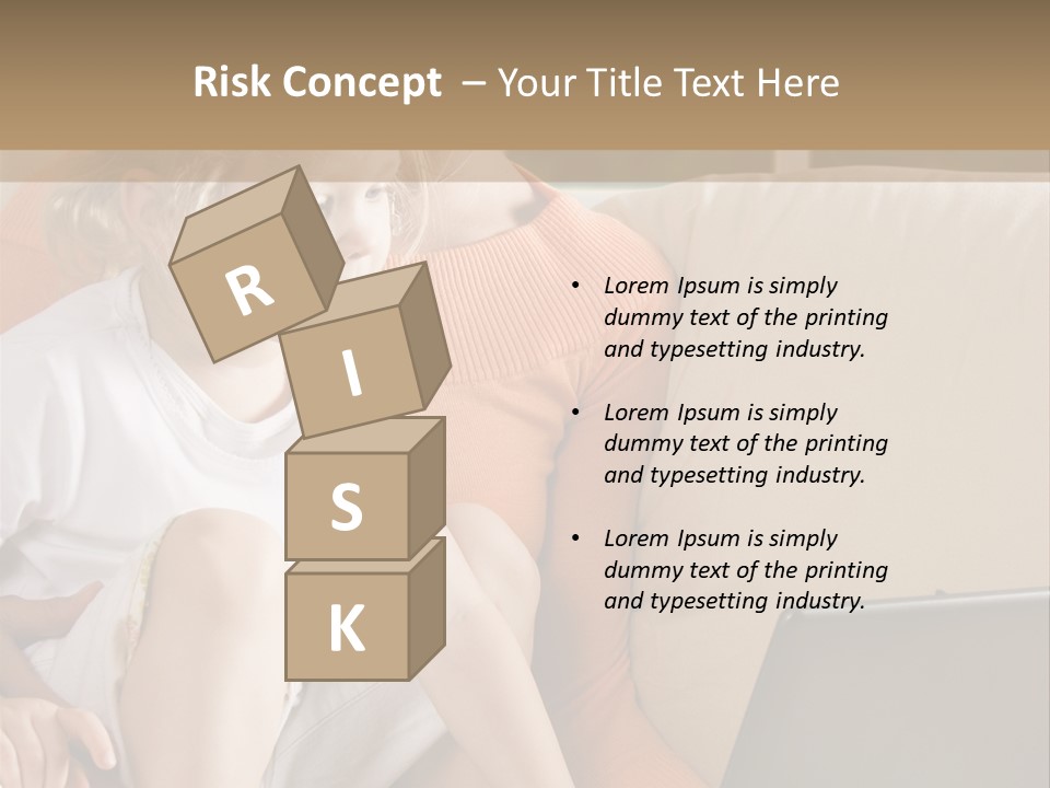 Computers Computer House PowerPoint Template