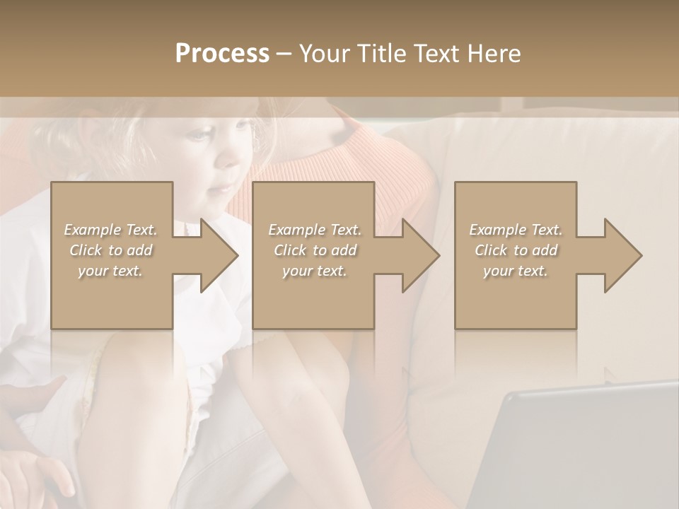 Computers Computer House PowerPoint Template