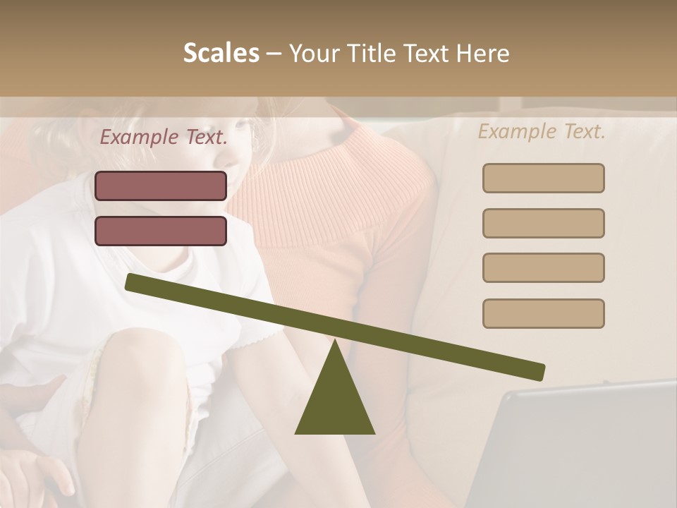 Computers Computer House PowerPoint Template