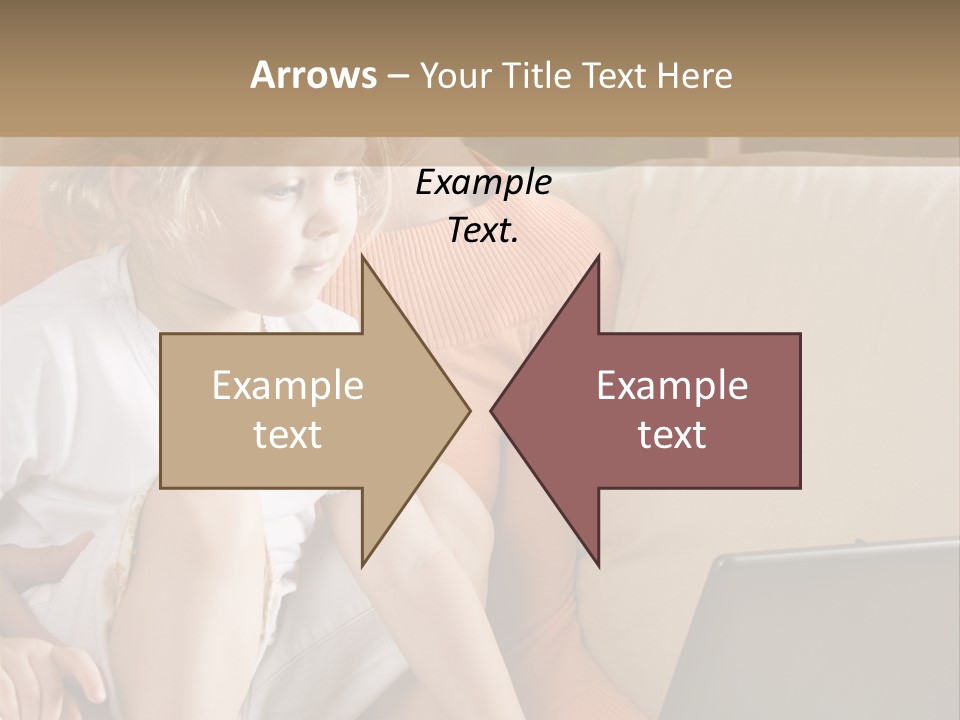 Computers Computer House PowerPoint Template