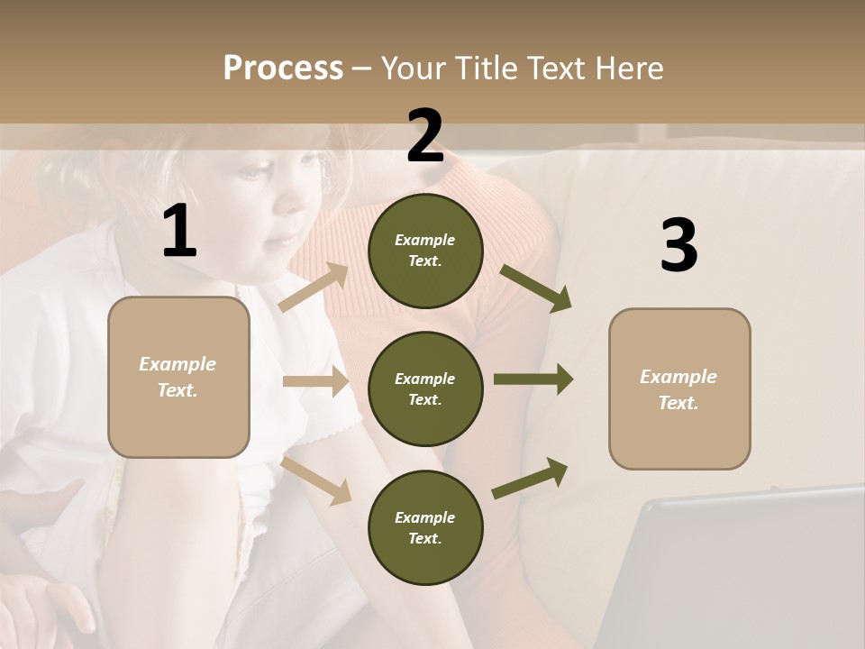 Computers Computer House PowerPoint Template