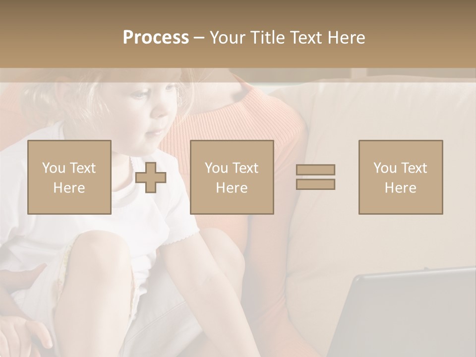 Computers Computer House PowerPoint Template