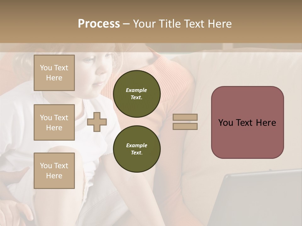 Computers Computer House PowerPoint Template