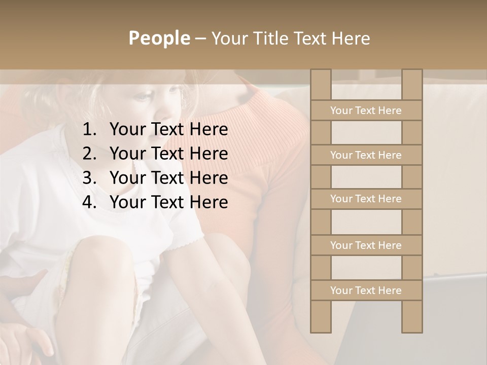 Computers Computer House PowerPoint Template