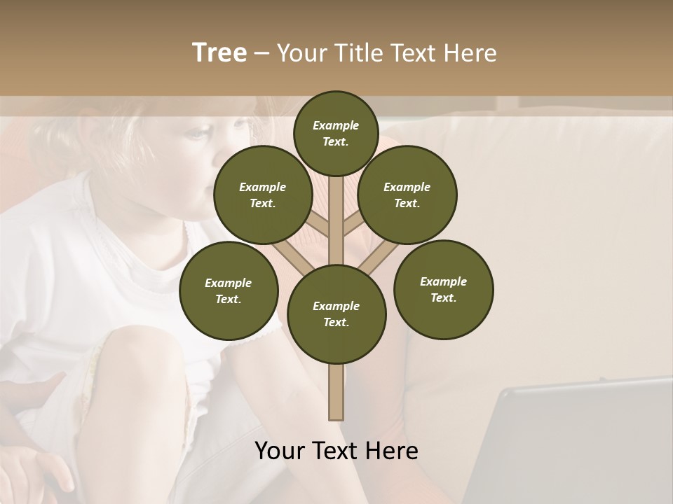 Computers Computer House PowerPoint Template