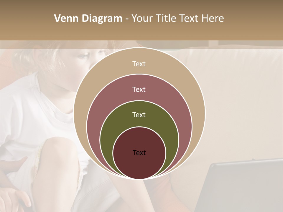 Computers Computer House PowerPoint Template