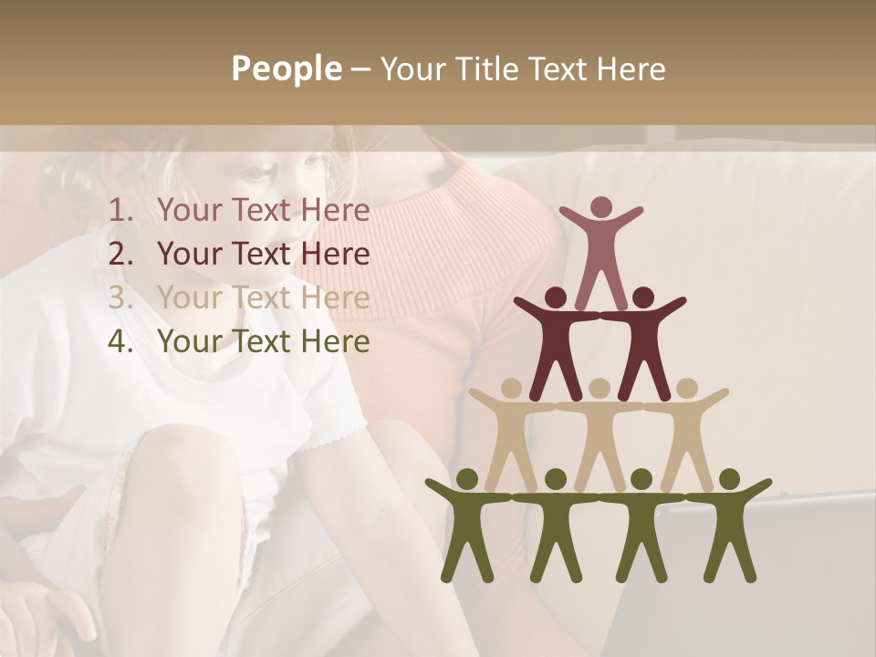 Computers Computer House PowerPoint Template