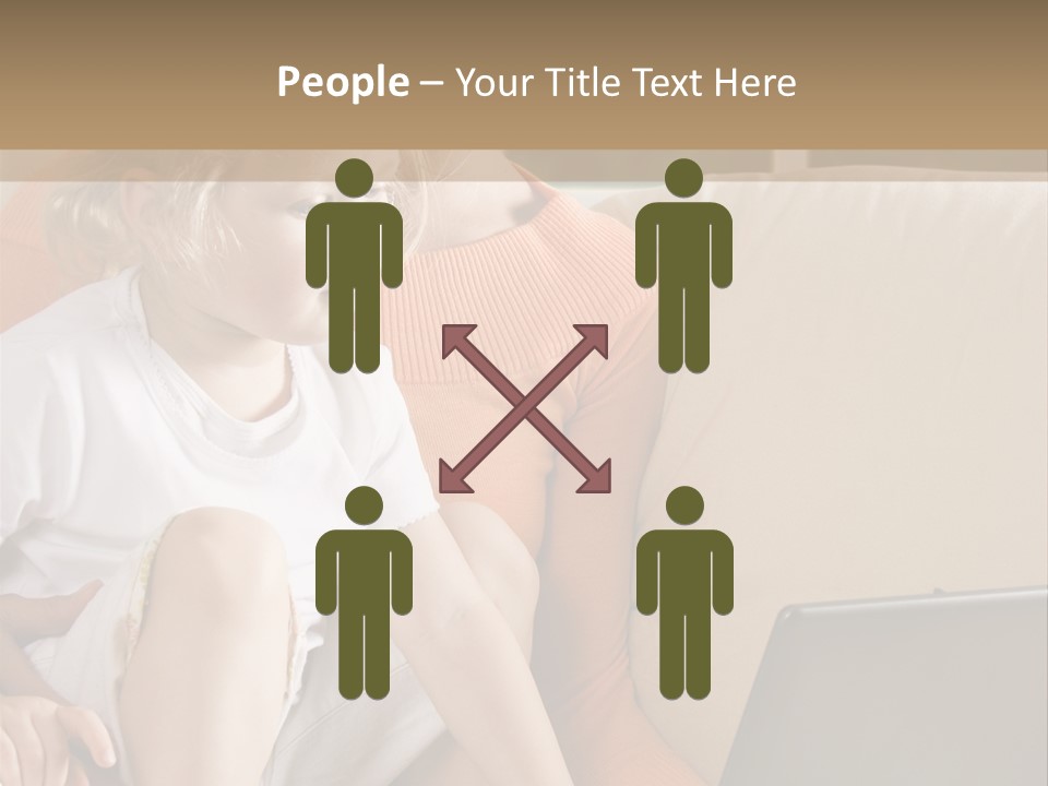 Computers Computer House PowerPoint Template