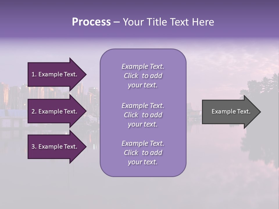 Marina Morning Night Ocean Office Park Port Reflection Clouds Cloudscape Skyscrapers PowerPoint Template