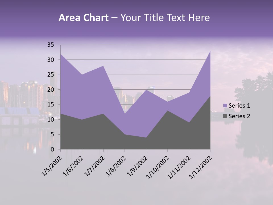Marina Morning Night Ocean Office Park Port Reflection Clouds Cloudscape Skyscrapers PowerPoint Template
