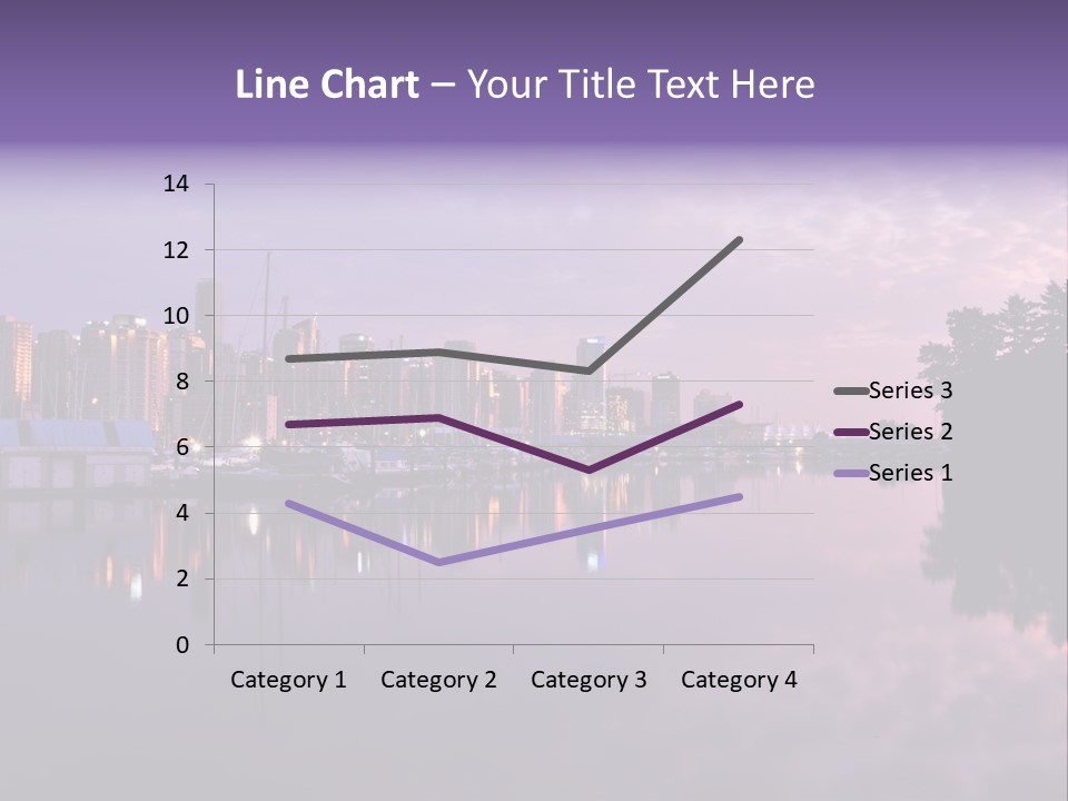 Marina Morning Night Ocean Office Park Port Reflection Clouds Cloudscape Skyscrapers PowerPoint Template