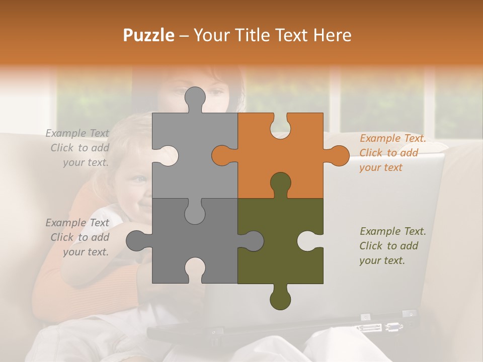 Family Play Settee PowerPoint Template