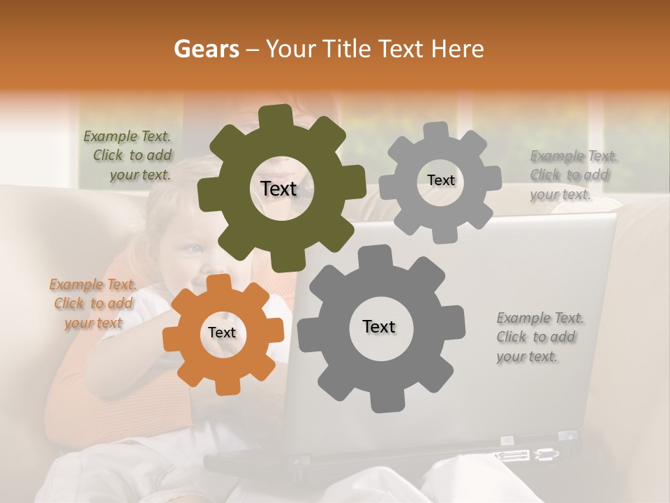 Family Play Settee PowerPoint Template