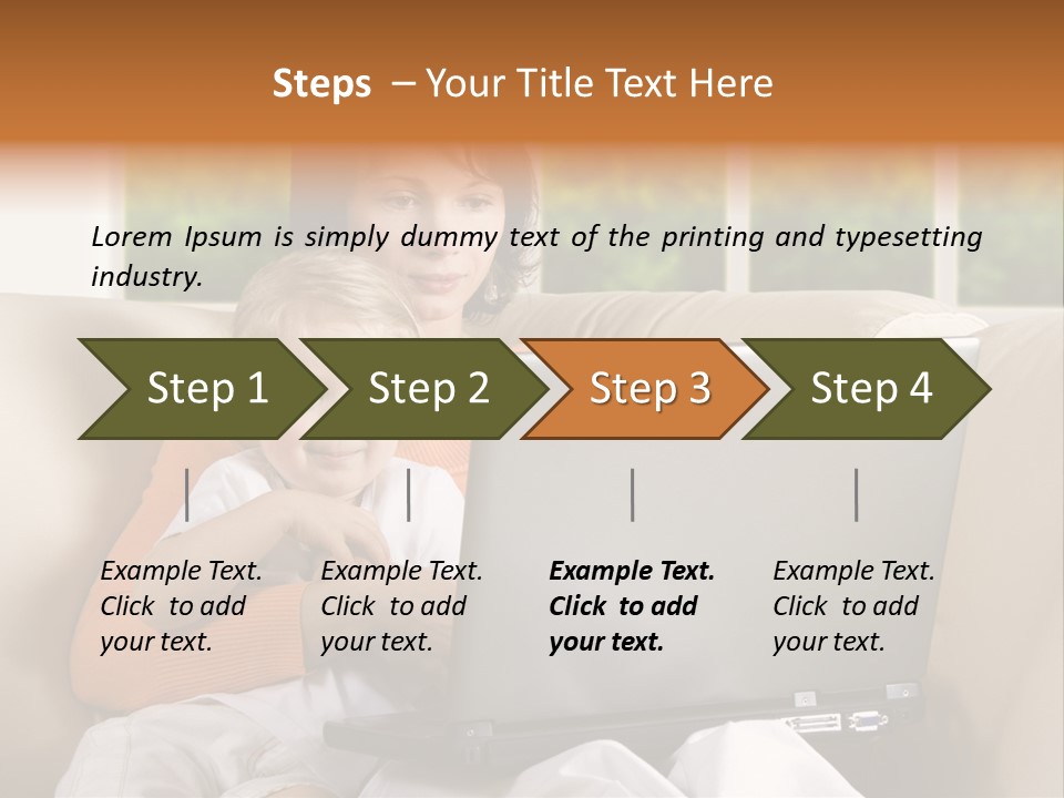 Family Play Settee PowerPoint Template