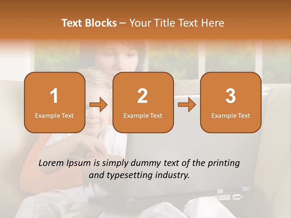 Family Play Settee PowerPoint Template