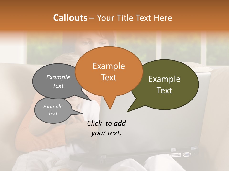 Family Play Settee PowerPoint Template