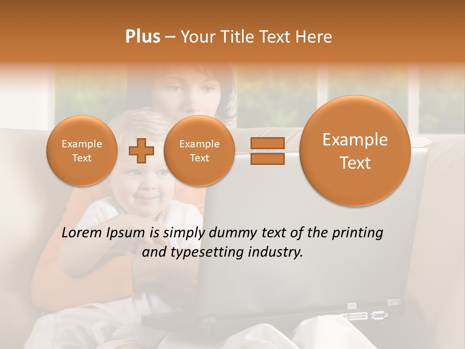 Family Play Settee PowerPoint Template