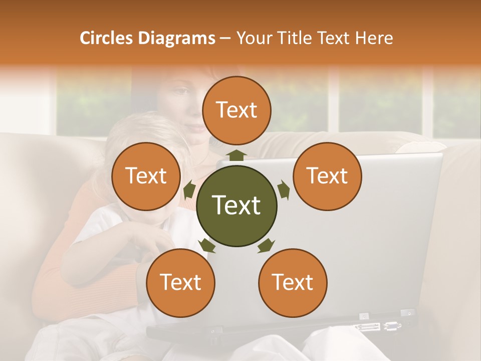 Family Play Settee PowerPoint Template