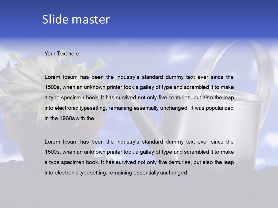 Gain Yellow White PowerPoint Template