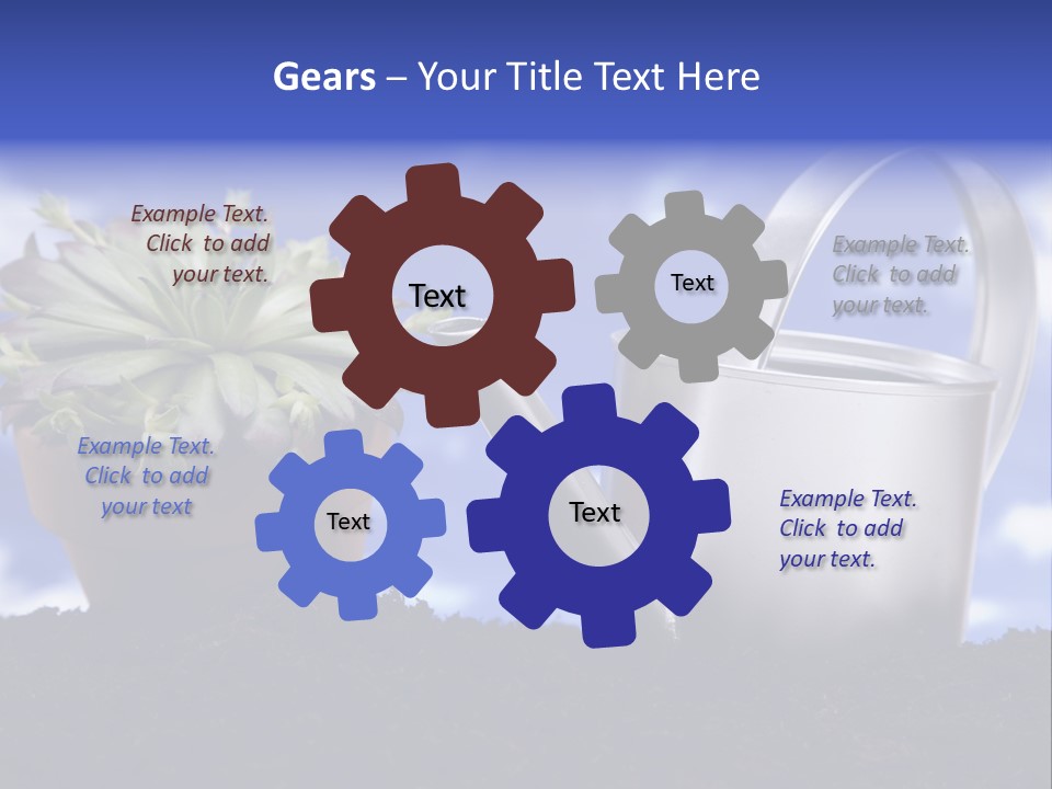 Gain Yellow White PowerPoint Template