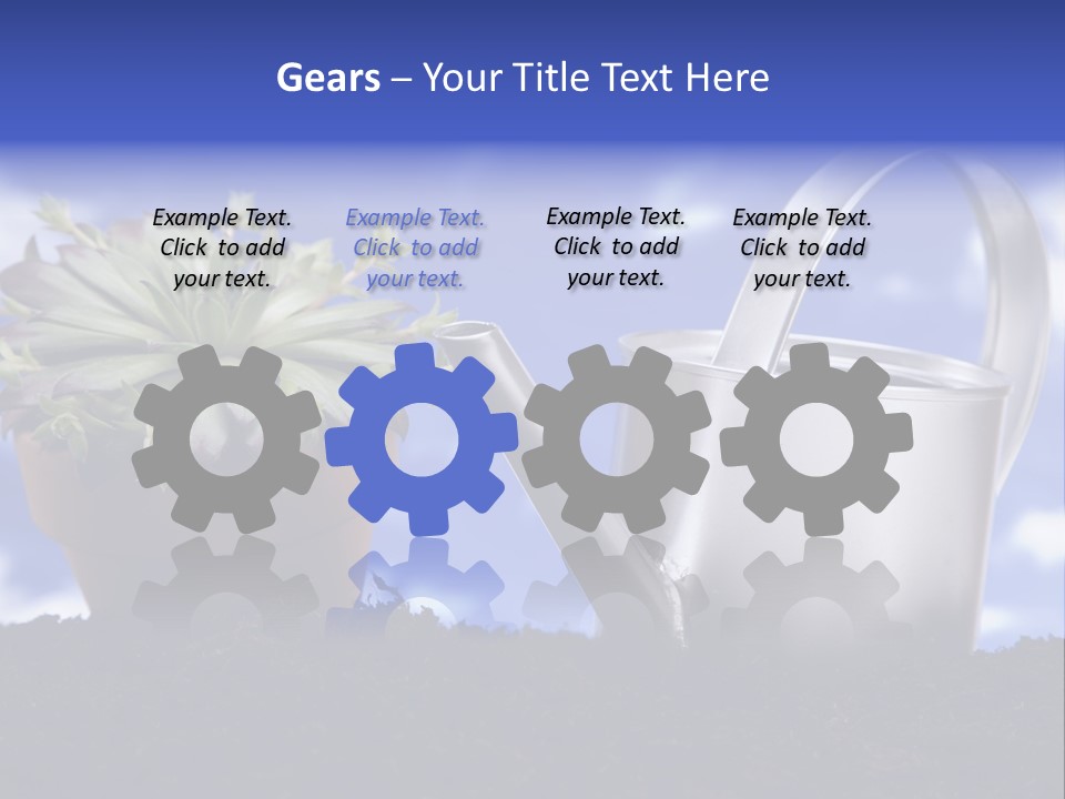 Gain Yellow White PowerPoint Template