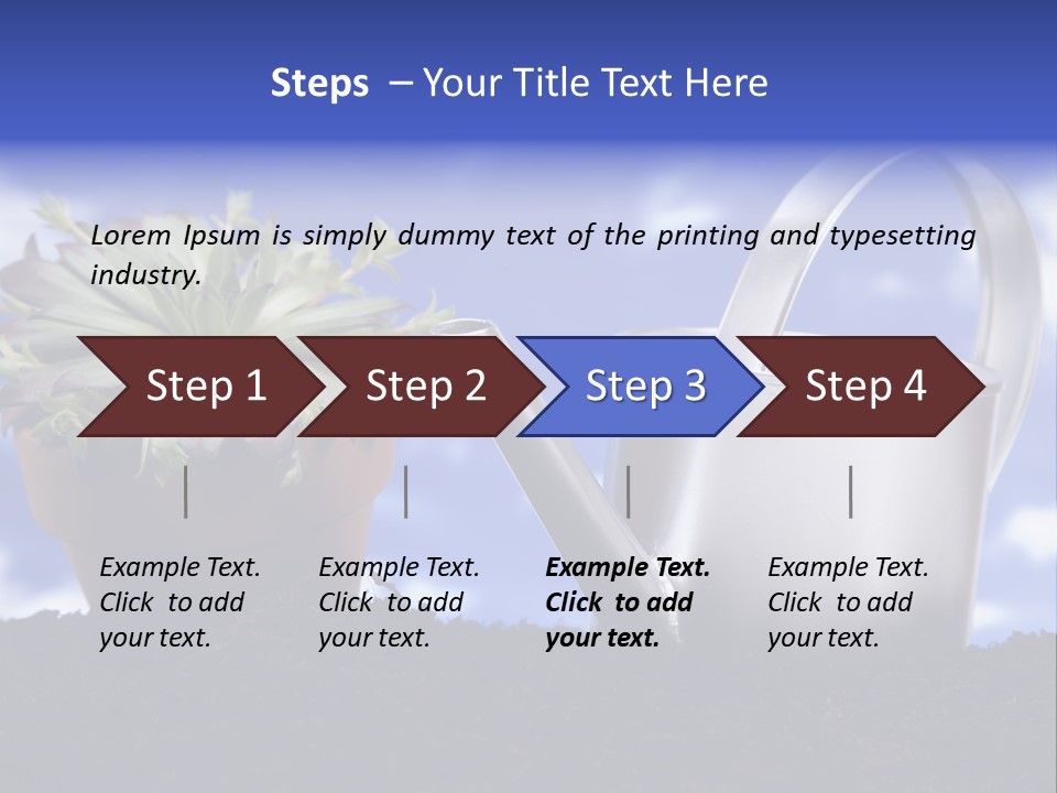 Gain Yellow White PowerPoint Template