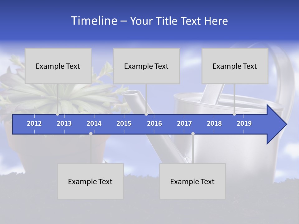 Gain Yellow White PowerPoint Template